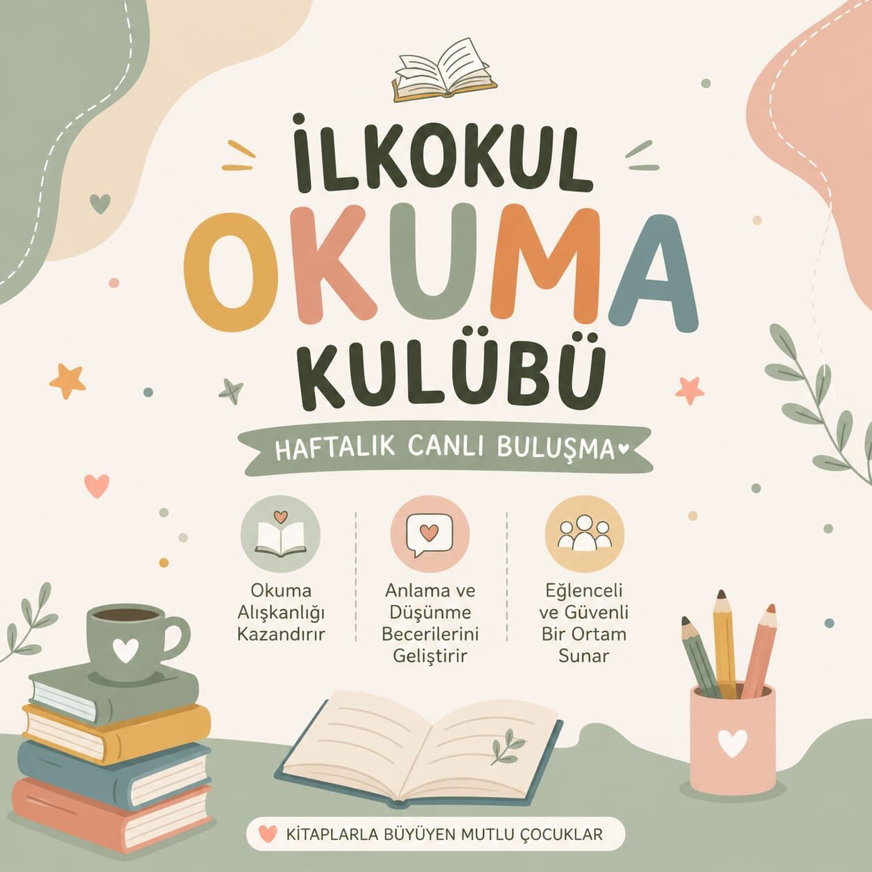 İlkokul Okuma Kulübü (Haftalık Canlı Buluşma)